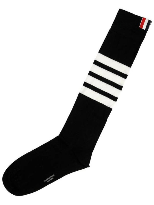 Lightweight Cotton Long Socks FAS026B 001 - THOM BROWNE - BALAAN 2