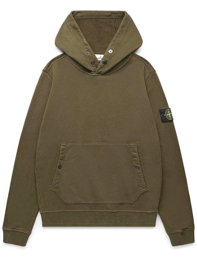 Garment Dyed Hoodie Khaki - STONE ISLAND - BALAAN 2