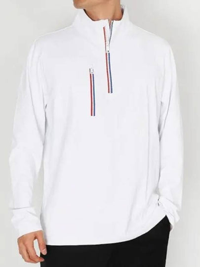 Men's Golf Daytona Tech Interlock Slim Fit Pullover Long Sleeve T-Shirt White - G/FORE - BALAAN 2