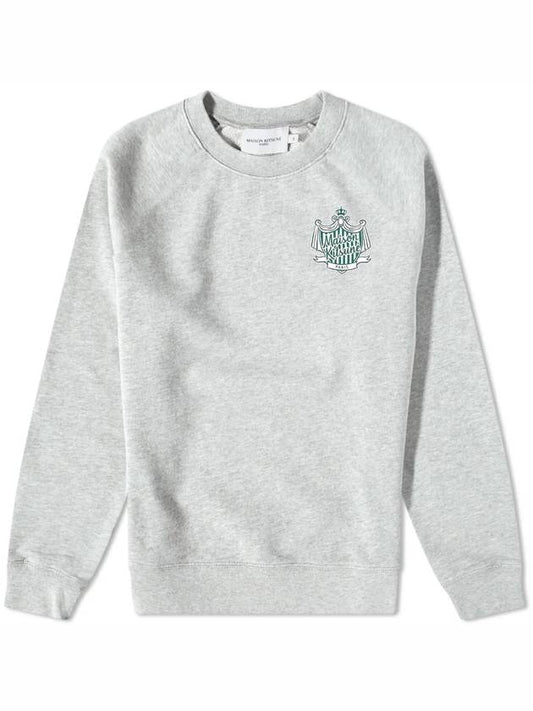 Logo Comfort Sweatshirt Light Gray Melange - MAISON KITSUNE - BALAAN.