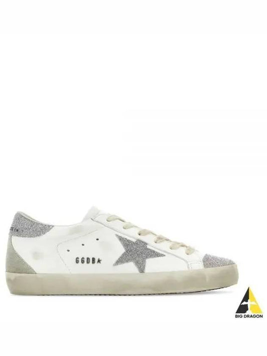 Superstar Glitter Low Top Sneakers Silver White - GOLDEN GOOSE - BALAAN 2