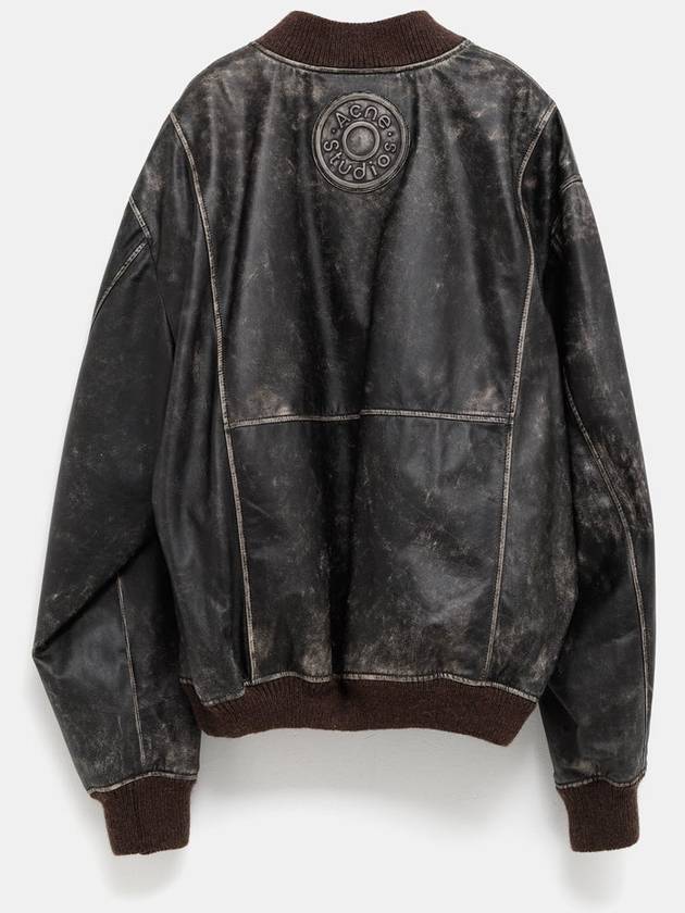 Leather Bomber Jacket for Men - ACNE STUDIOS - BALAAN 2