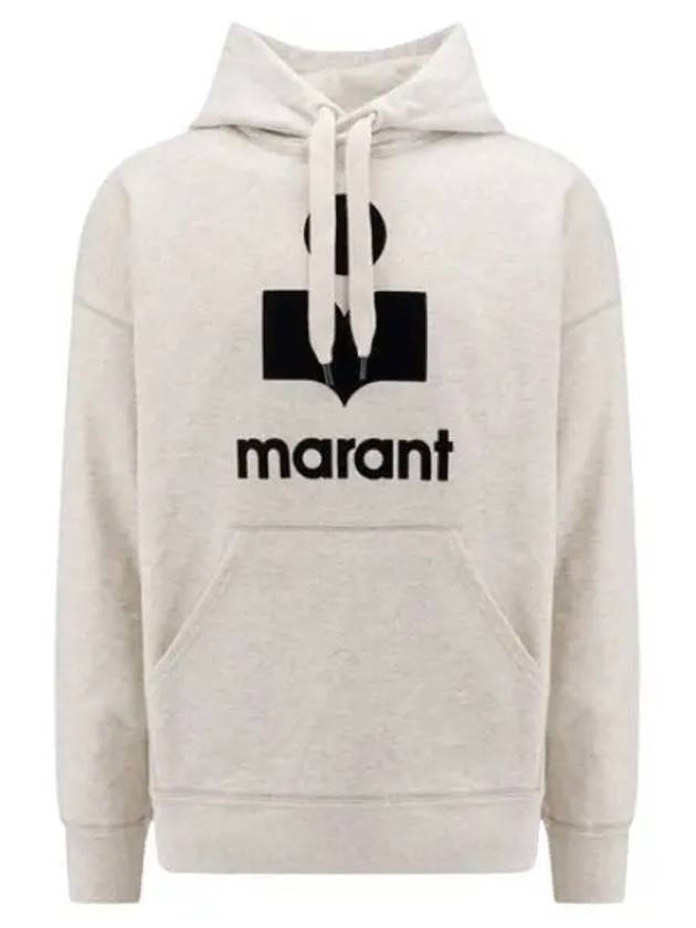 Miley Logo Cotton Hoodie Grey - ISABEL MARANT - BALAAN 2