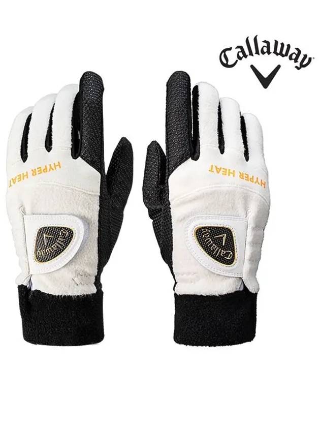 CG Winter Hyper Heat WINTER HYPER HEAT Golf Gloves Unisex Both Hands White - CALLAWAY GOLF - BALAAN 3