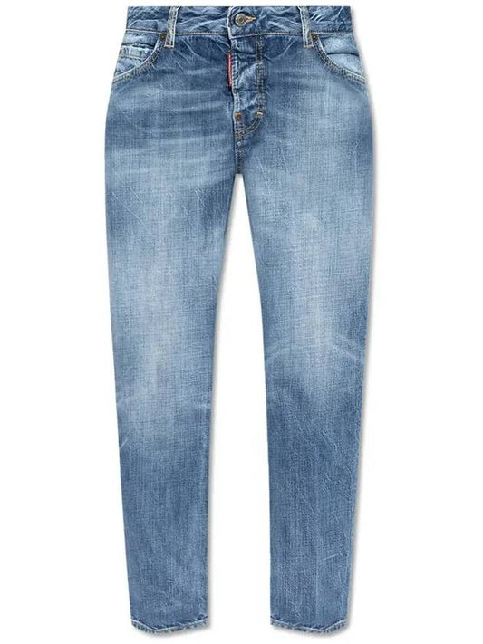 Cool Girl Crop Jeans Blue - DSQUARED2 - BALAAN 1