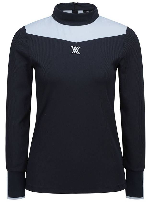 WOMEN SHOULDER BLOCK LONG T SHIRTNA - ANEWGOLF - BALAAN 1