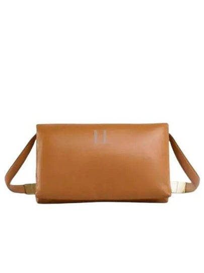 Prisma Medium Leather Shoulder Bag Brown - MARNI - BALAAN 2