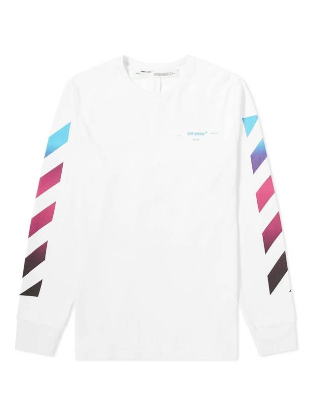 Gradient Arrow Long Sleeve T-Shirt White - OFF WHITE - BALAAN 1