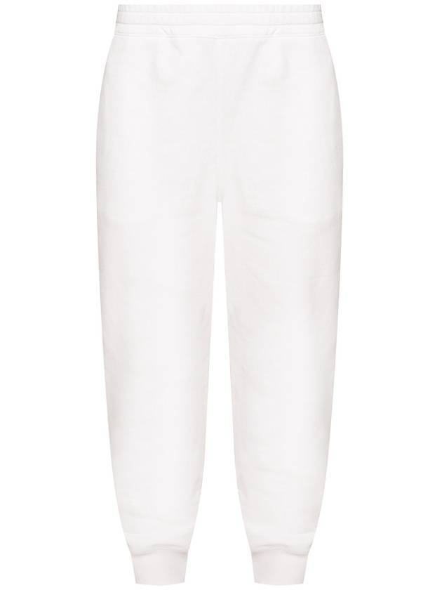 Graffiti Jogger Pants White - ALEXANDER MCQUEEN - BALAAN.