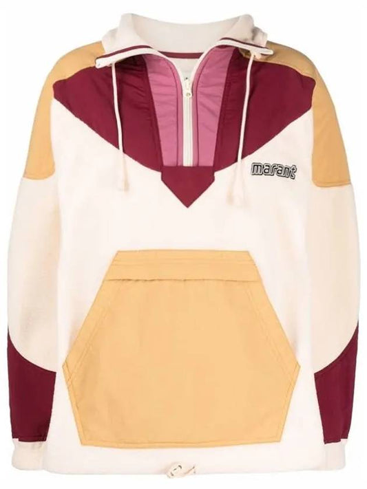 MANTSYNI Color Block Anorak Jacket Burgundy MA1122 22P086E 80BY - ISABEL MARANT - BALAAN 1