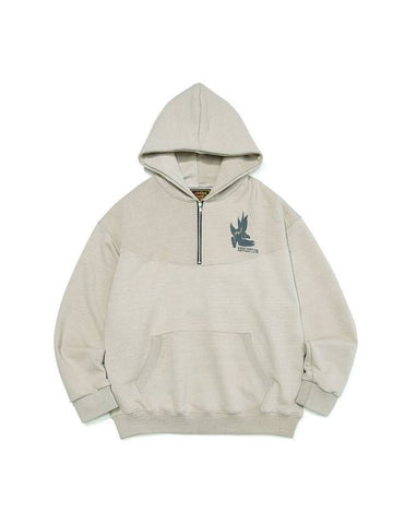 Symbol Zipper Hoodie Ivory - OGARP - BALAAN 1