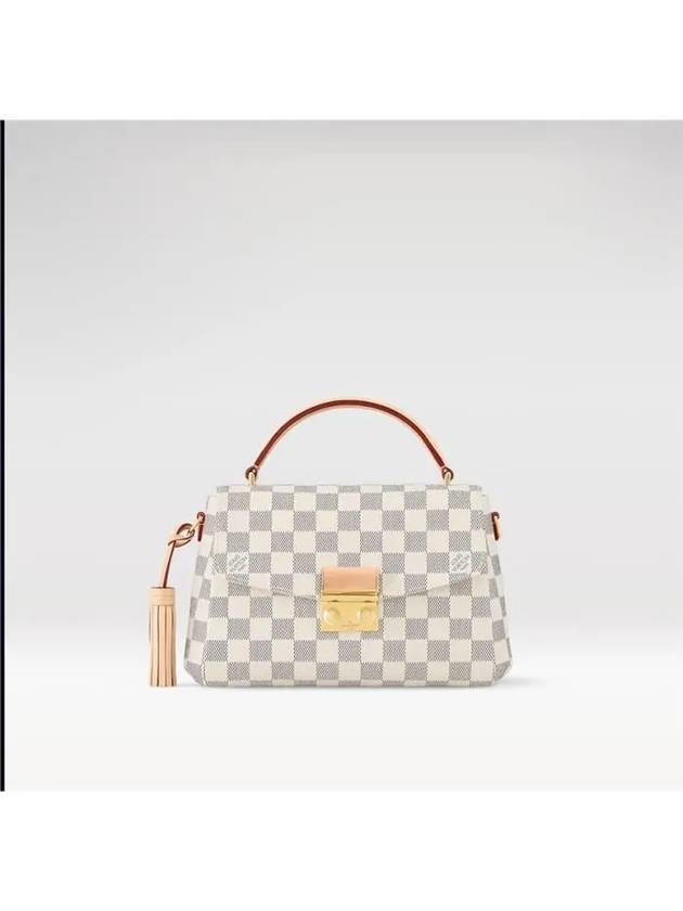 Croisette Damier Azur Cross Bag Cream - LOUIS VUITTON - BALAAN 5