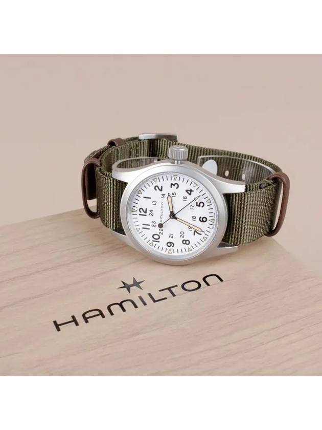 Khaki Field Mechanical Nato Watch Green - HAMILTON - BALAAN 2