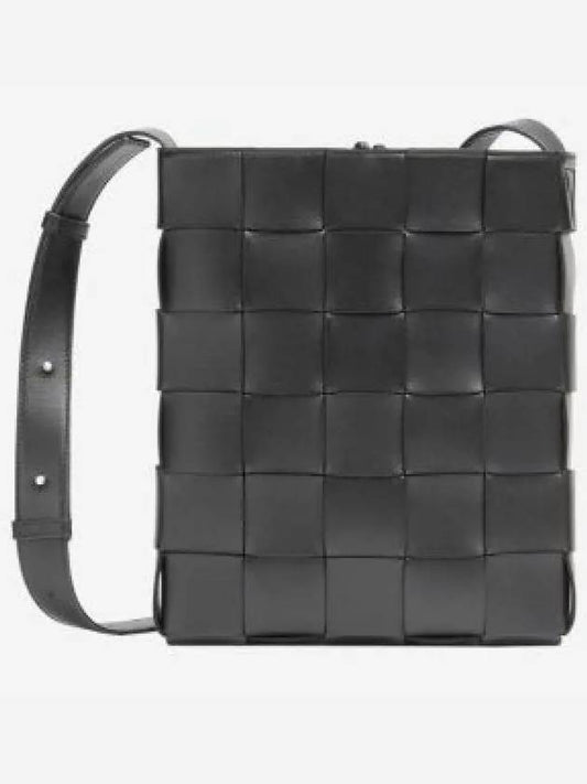 Intrecciato Cassette Cross Bag Black - BOTTEGA VENETA - BALAAN 2