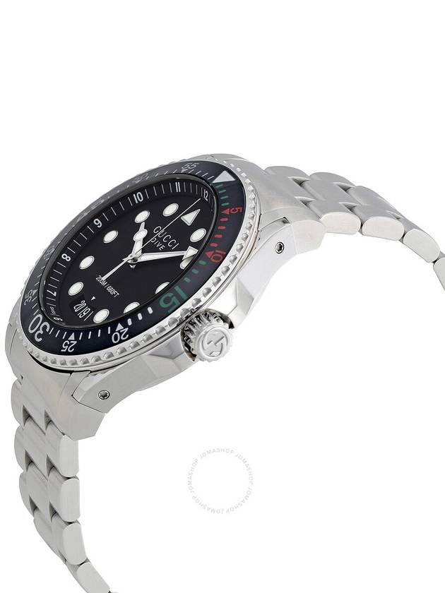 Dive Metal Watch Black Silver - GUCCI - BALAAN 3