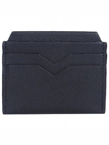 Pebble Leather Card Wallet Black SGNL0077028L99CC99 NN 1120177 - VALEXTRA - BALAAN 1