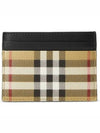 Men's Check Vintage Card Wallet Beige A7026 - BURBERRY - BALAAN 2