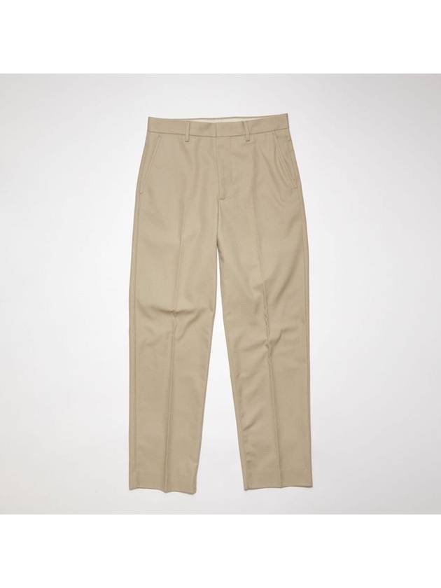 Regular Fit Straight Pants Beige - ACNE STUDIOS - BALAAN 1