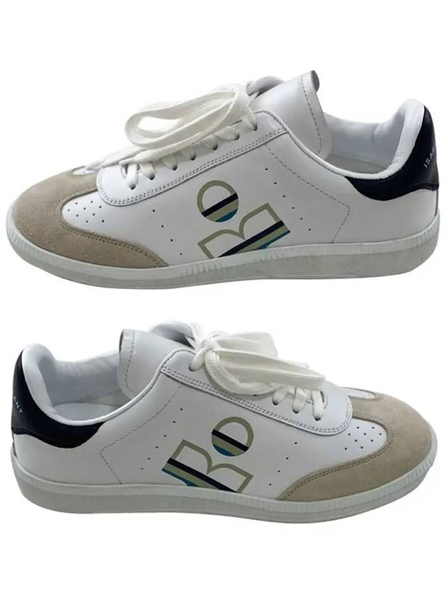 Logo Low Top Sneakers White - ISABEL MARANT - BALAAN 3