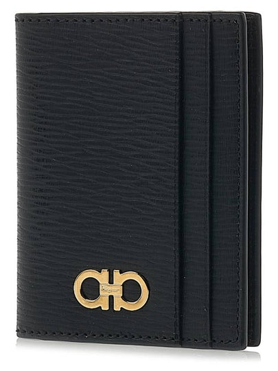 Ferragamo Men s Ganzio Card Wallet 66 0371 NERO PEBBLE 0741376 - SALVATORE FERRAGAMO - BALAAN 2