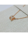 Mini Pop H Pendant Rose Gold & Marron Glace - HERMES - BALAAN 6