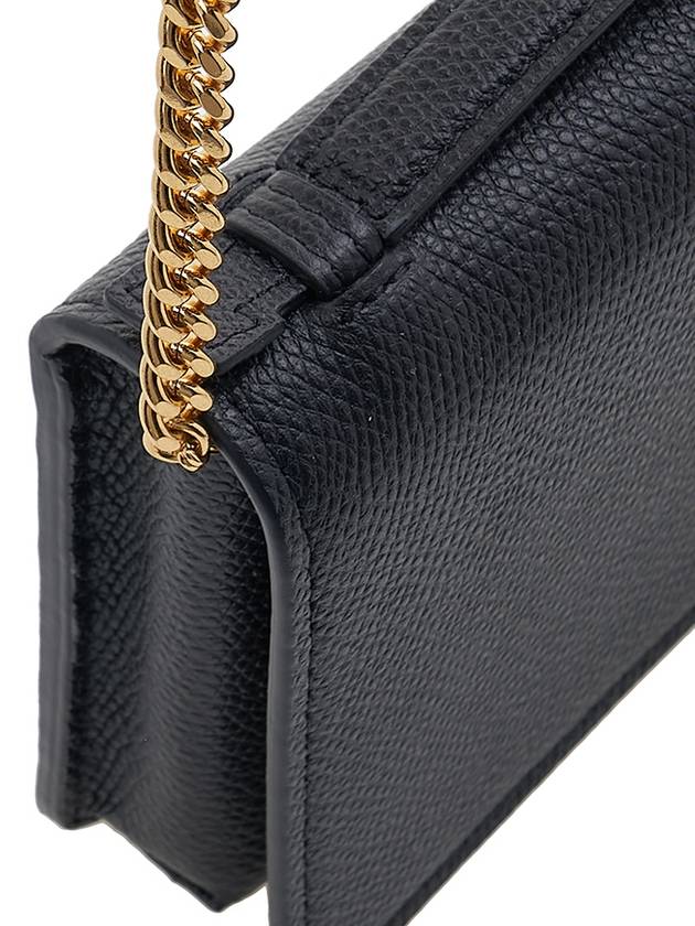 V Logo Flap Shoulder Bag Black - VALENTINO - BALAAN 9