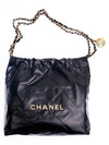 22 Shiny Calfskin Small Shoulder Bag Black - CHANEL - BALAAN 3