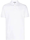 Metropolis Logo Badge Striped Polo Shirt White - CP COMPANY - BALAAN 2