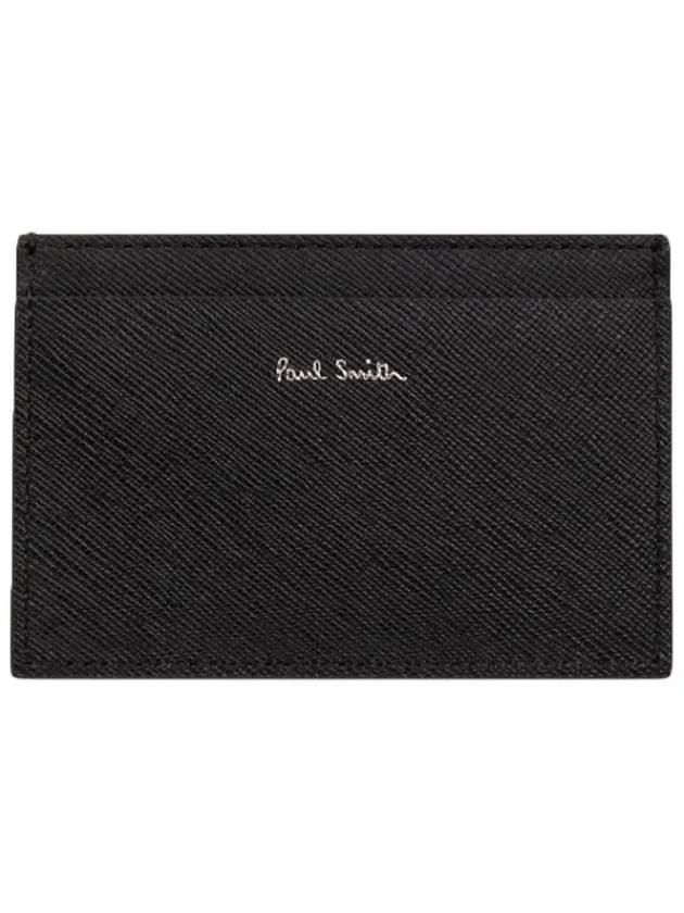 Men's Car Print Leather Card Wallet Black - PAUL SMITH - BALAAN 4