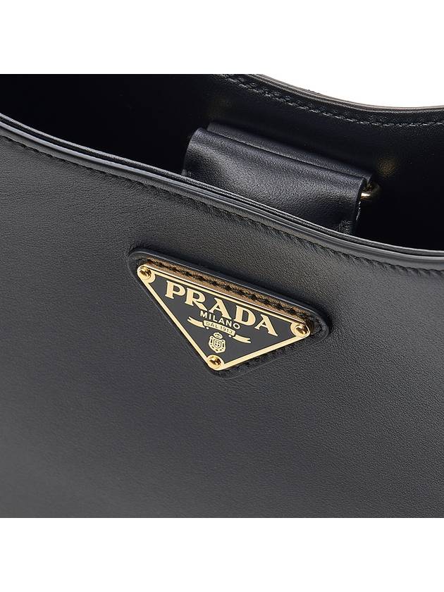 Triangle Logo Cleo Shoulder Bag Black - PRADA - BALAAN 7