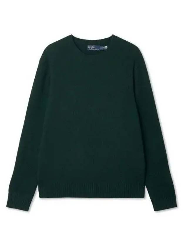 30 points paid suede patch wool cashmere sweater green - POLO RALPH LAUREN - BALAAN 1