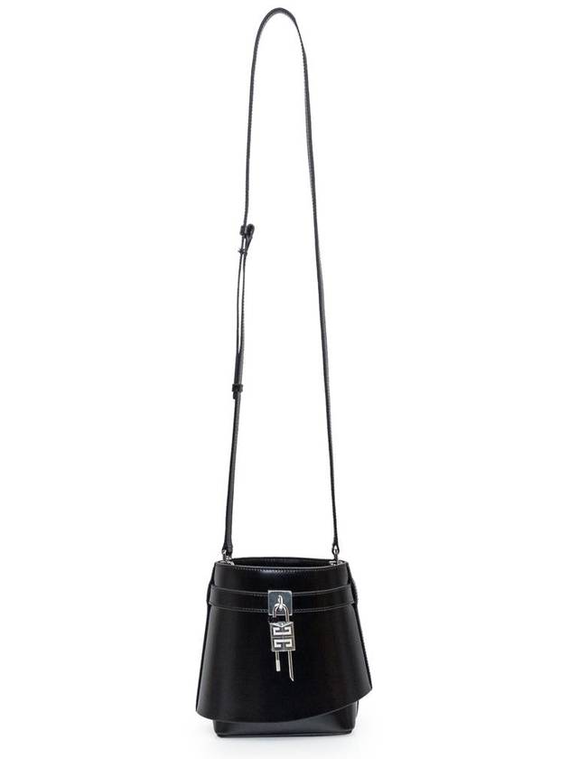 Shark Rock Leather Bucket Bag Black - GIVENCHY - BALAAN 3