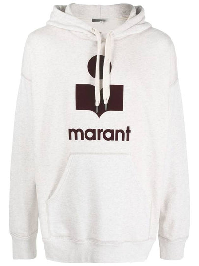 Miley Velor Logo Hoodie Ecru - ISABEL MARANT - BALAAN 2