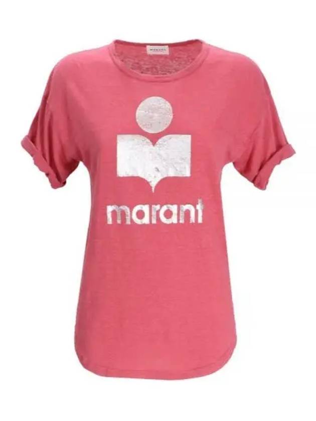 Koldi Linen Short Sleeve T-Shirt Pink - ISABEL MARANT - BALAAN 2