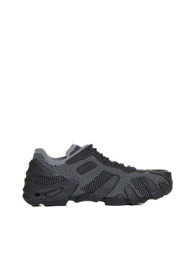 Flex Technical Knit Lace Up Low Top Sneakers Light Graphite - BOTTEGA VENETA - BALAAN 2