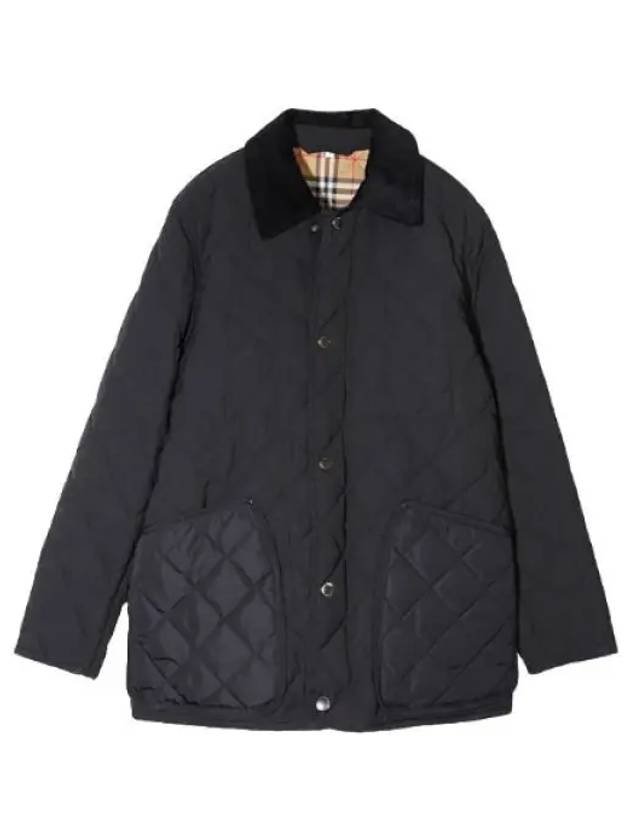 Corduroy Collar Diamond Quilted Barn Jacket Men s - BURBERRY - BALAAN 1