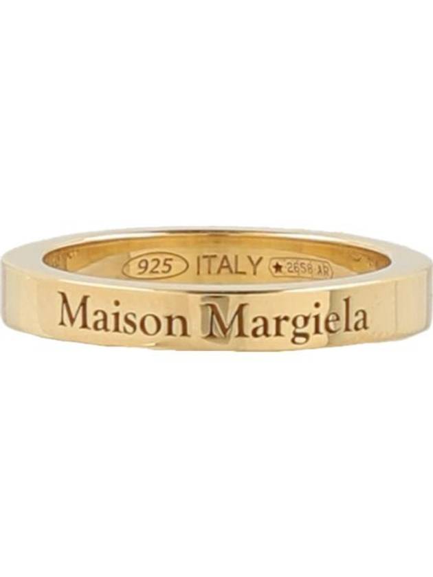 Engraving Logo Palladium Ring Gold - MAISON MARGIELA - BALAAN 2