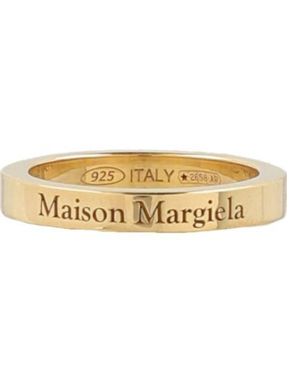 Engraving Logo Palladium Ring Gold - MAISON MARGIELA - BALAAN 2