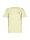 Fox Head Patch Regular Short Sleeve T-Shirt Chalk Yellow - MAISON KITSUNE - BALAAN 2