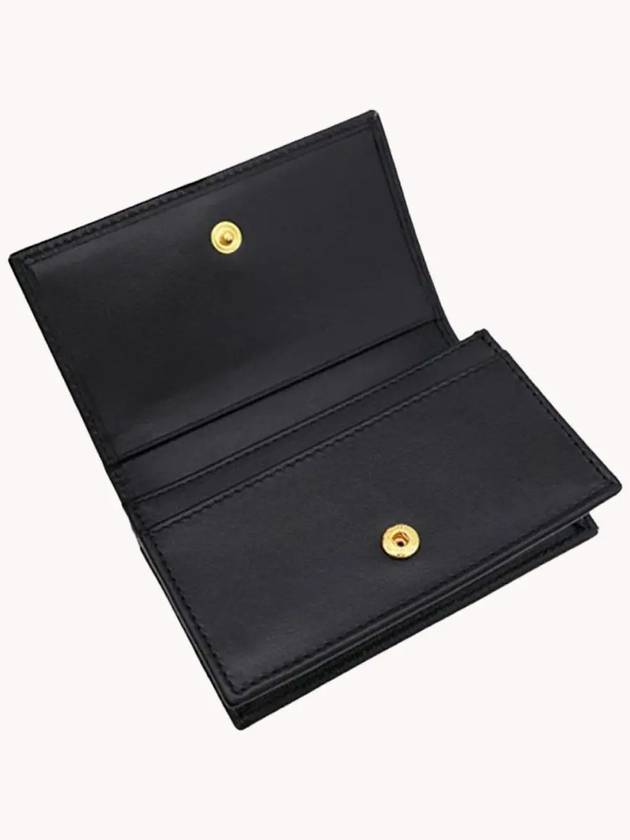 Vitello Move Triangle Logo Card Wallet Black - PRADA - BALAAN 4