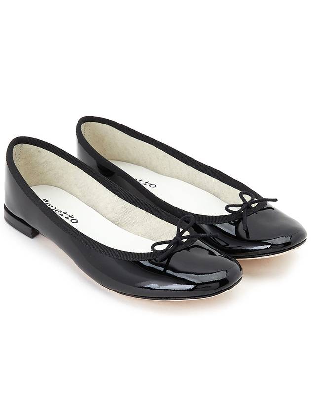 Women's Cendrillon Leather Ballerinas Flat Black - REPETTO - BALAAN 4