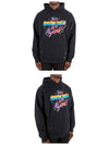 Logo Graphic Print Cotton Oversized Hoodie Black - BALENCIAGA - BALAAN 5