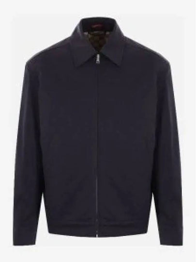 Web Cotton Twill Zip Up Jacket Black - GUCCI - BALAAN 2