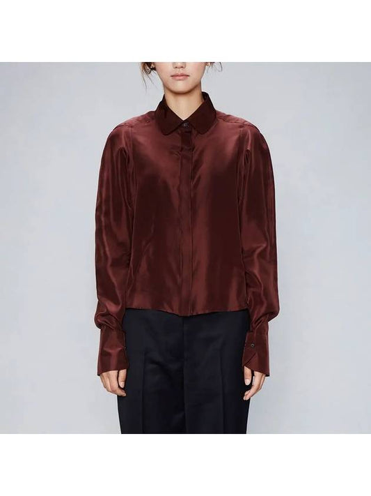 RS9seoul 100 silk round collar tulip sleeve blouse - RS9SEOUL - BALAAN 2