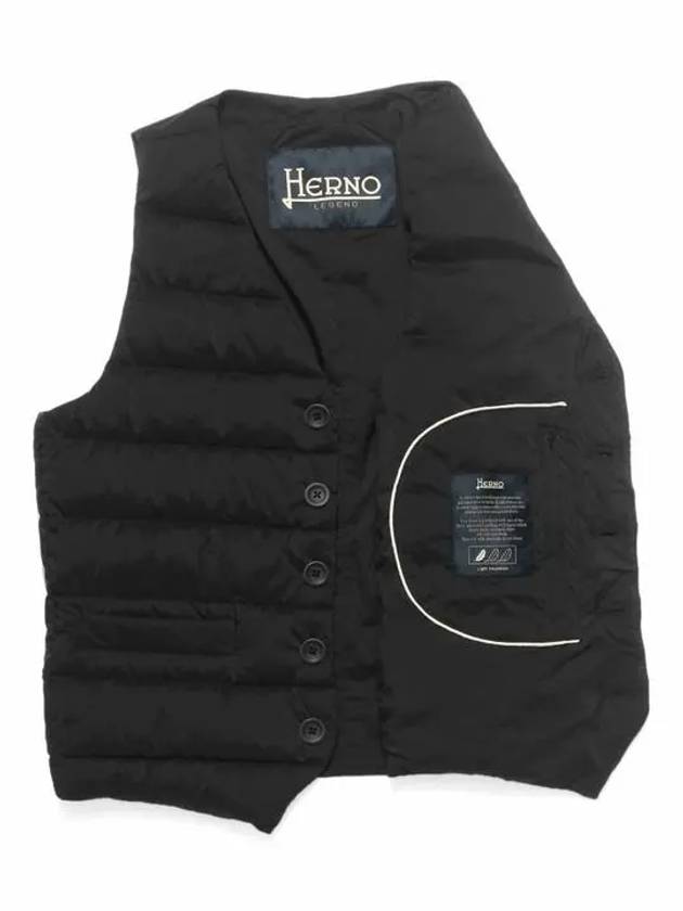 Button-Up Padded Vest Black - HERNO - BALAAN 6