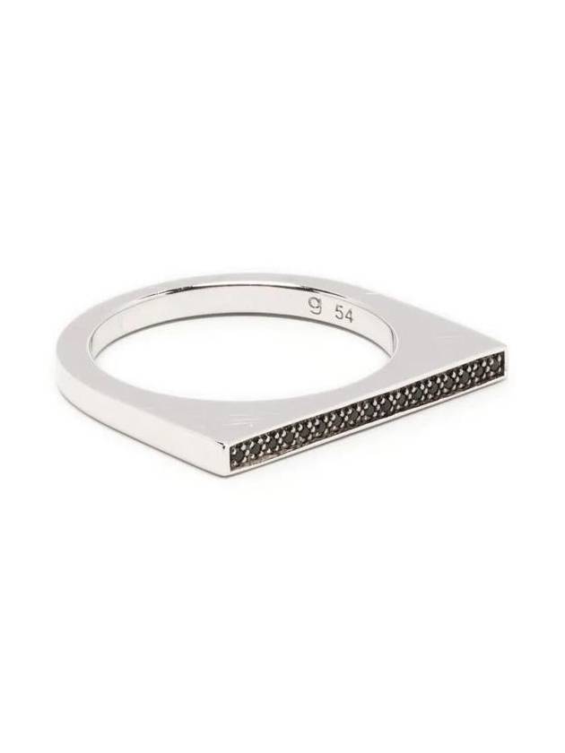 Tom Wood Sleek Ring Top Black Spinel Accessories - TOM WOOD - BALAAN 1