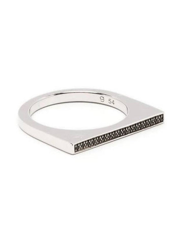 Tom Wood Sleek Ring Top Black Spinel Accessories - TOM WOOD - BALAAN 1