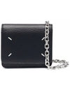 Embroidery Logo Chain Cald Wallet Black - MAISON MARGIELA - BALAAN 2