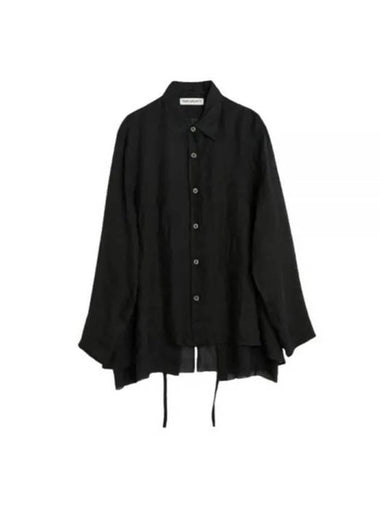 Backless Liner Shirt Black - OUR LEGACY - BALAAN 1