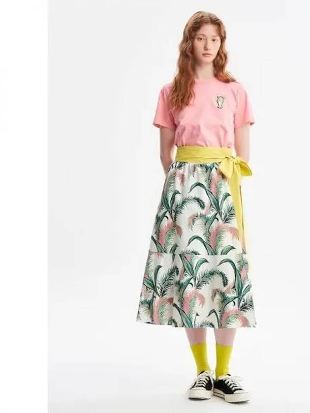 Women s Palm Front Wrap Midi Skirt Multico Domestic Product - MAISON KITSUNE - BALAAN 1